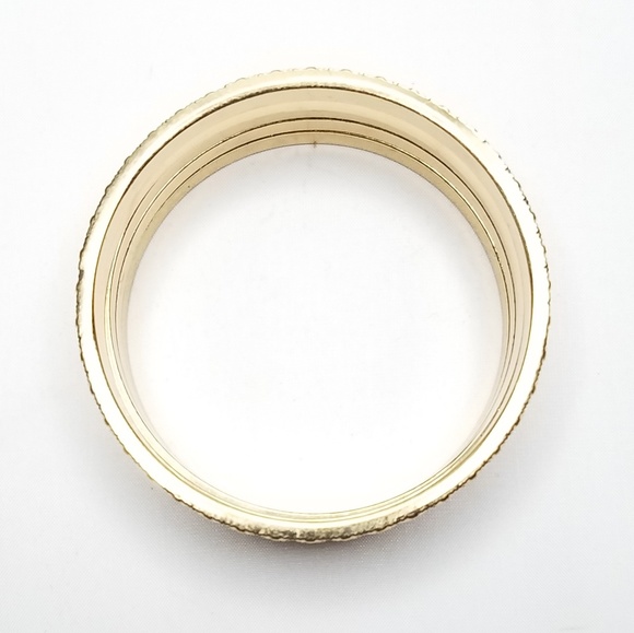 Set Five Orange Red Multicolored Stacking Bangles - Picture 7 of 8